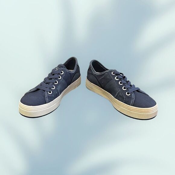 Blowfish Malibu Women's Blue Canvas Athletic Shoes - Picture 3 of 6